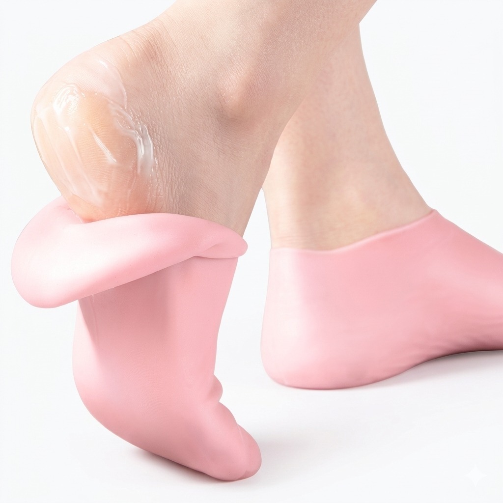 Meias De Silicone Para O Cuidado Dos Pés Gel Hidr