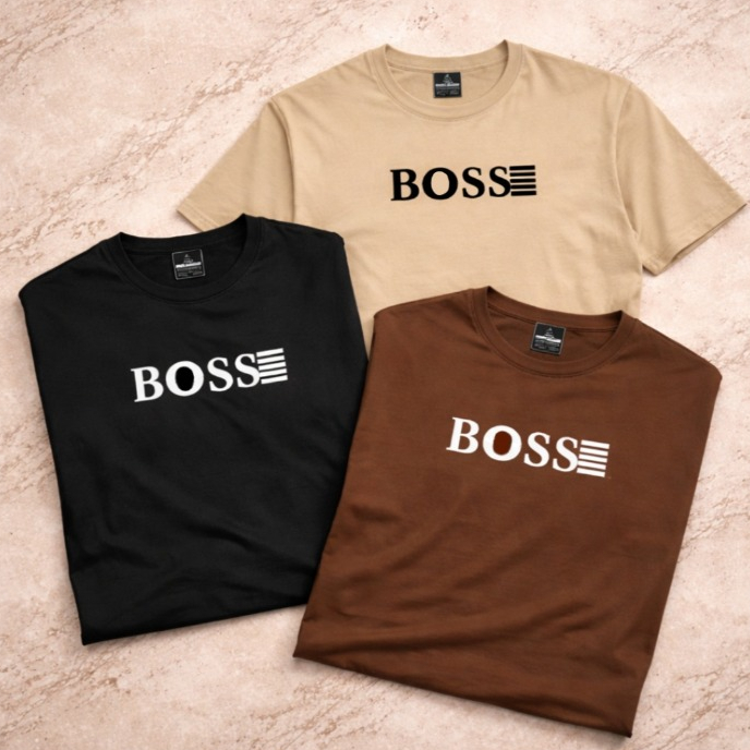 Kit 3 Peças B002 Camiseta 100% Algodão