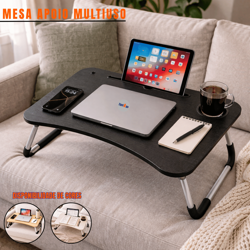 Mesa Dobrável Notebook Retrátil Home Office Apoi