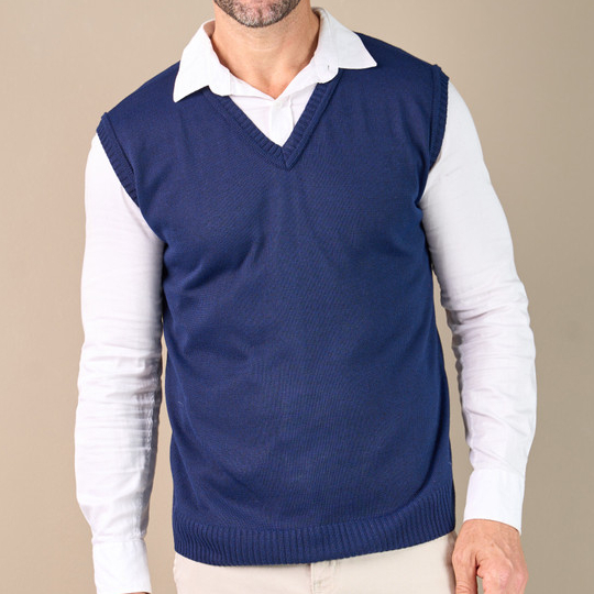 Colete Masculino Tricot Pullover Lã Inverno Homem