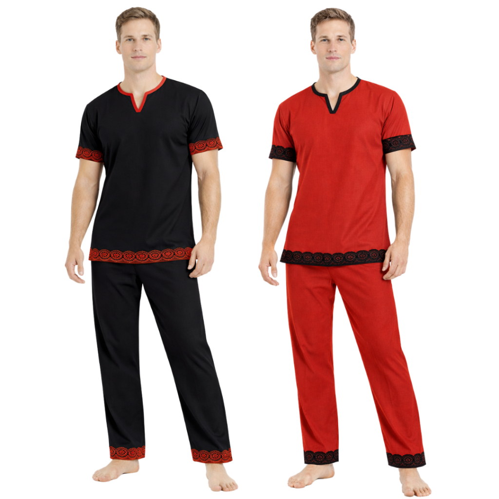 Conjunto Masculino Umbanda e Candomblé Roupa de E
