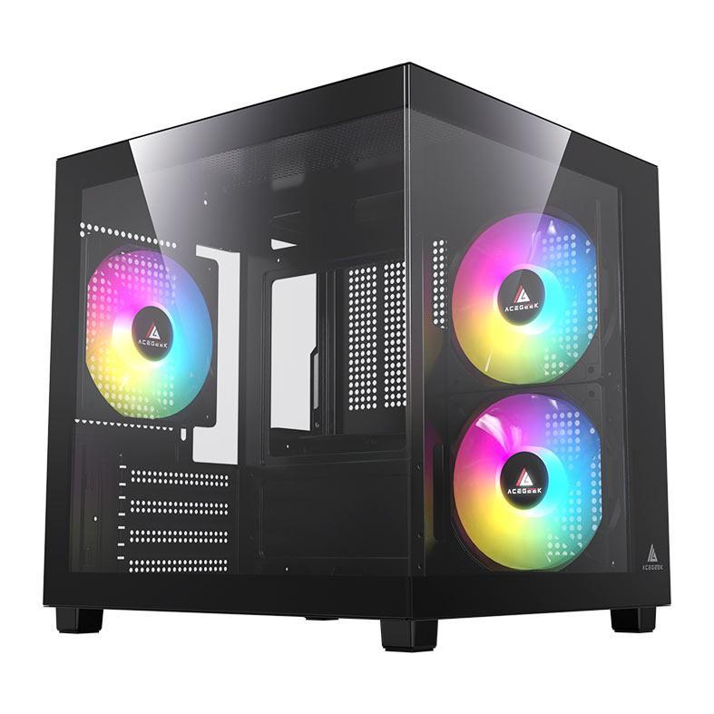 Gabinete Gamer Aquário Acegeek Ori Rainbow Mini-T
