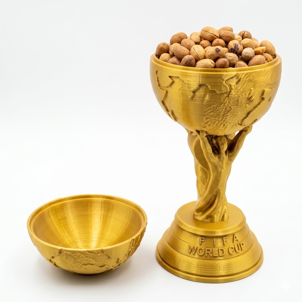 Porta Petiscos Troféu Copa do Mundo 2026 – 