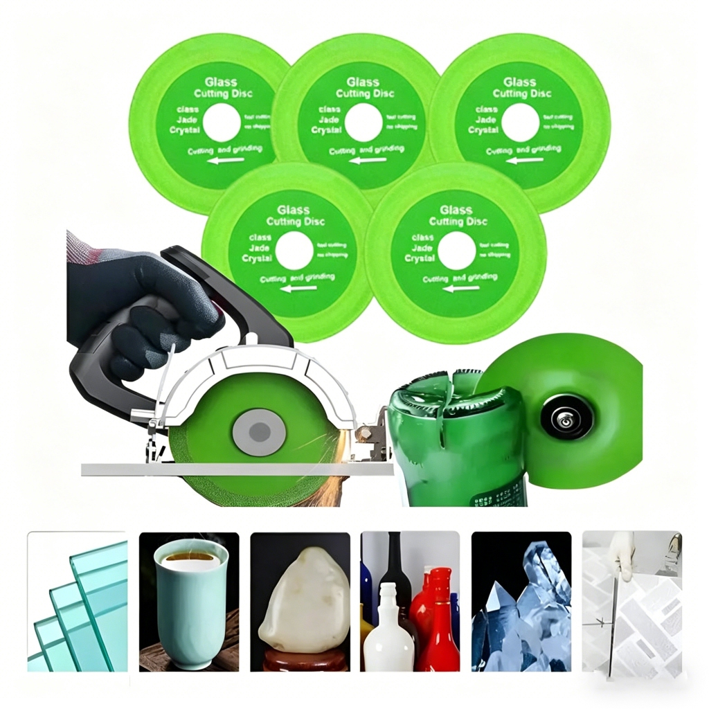 Kit 5 Discos Diamantado Para Corte De Vidro Porcel