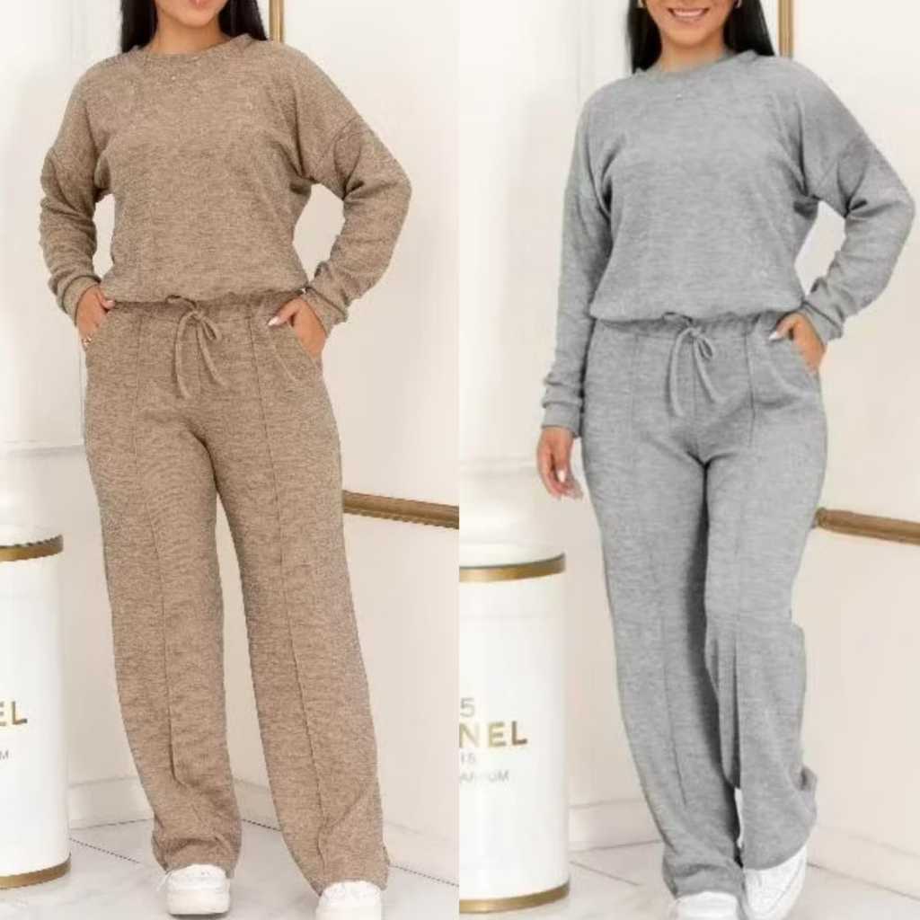 Conjunto Feminino Ribi Canelada Lanzinha 2 peças 