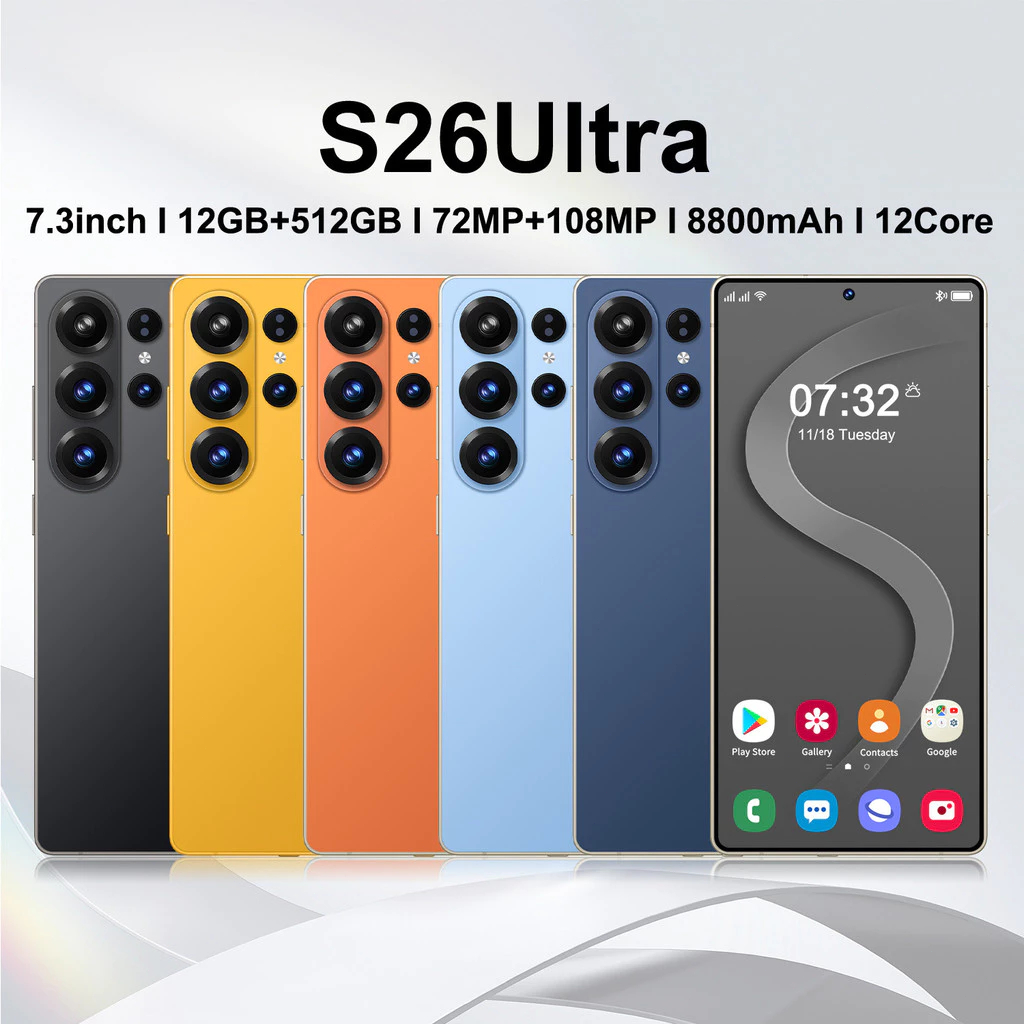 S26 Ultra 7.3 12/512GB 108MP 8800mAh 5G Smartphone