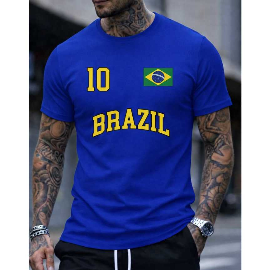 Camiseta Masculina e Feminina Copa Do Mundo Brasil