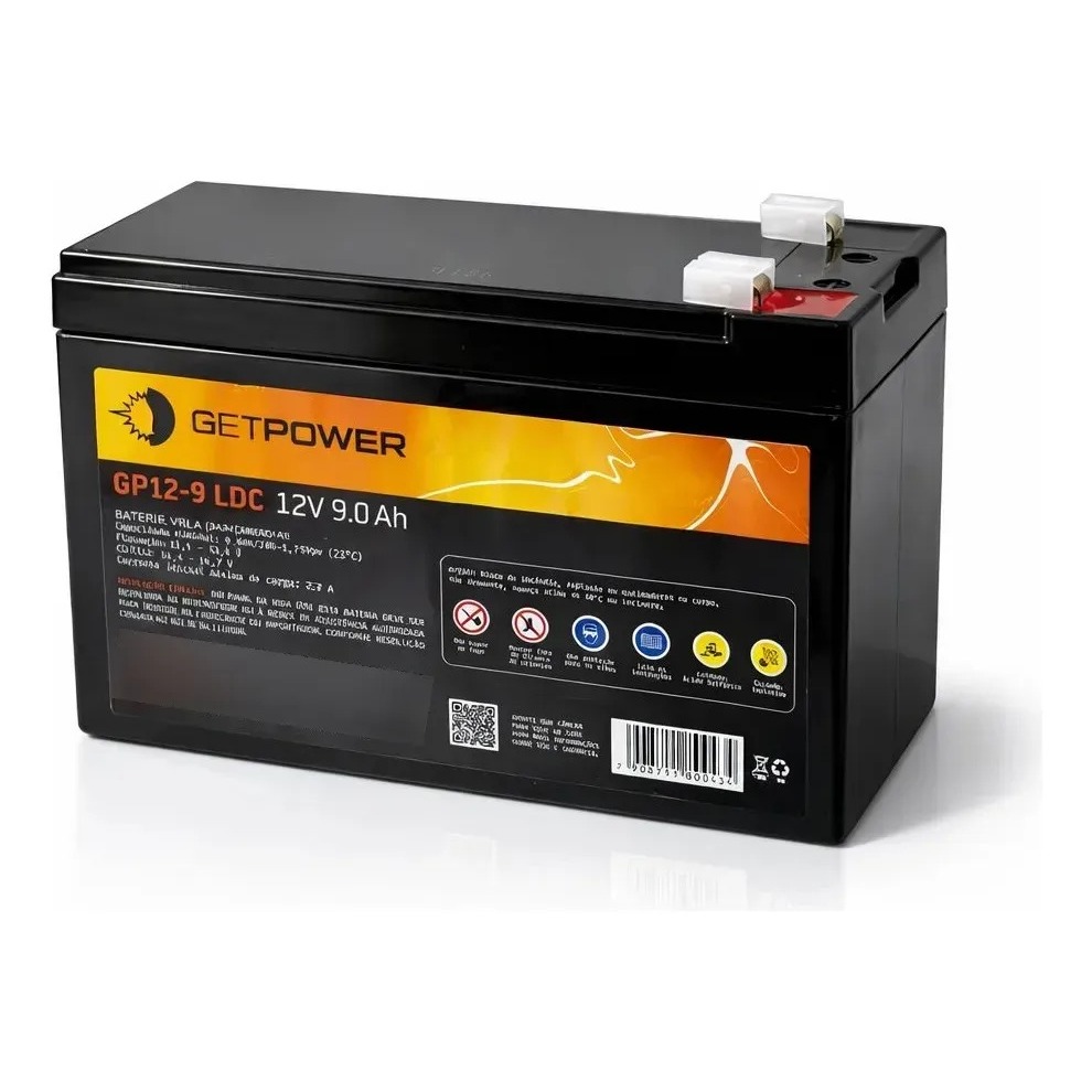 12V 9Ah PARA UPS – No-BREAK, Pulverizadores,