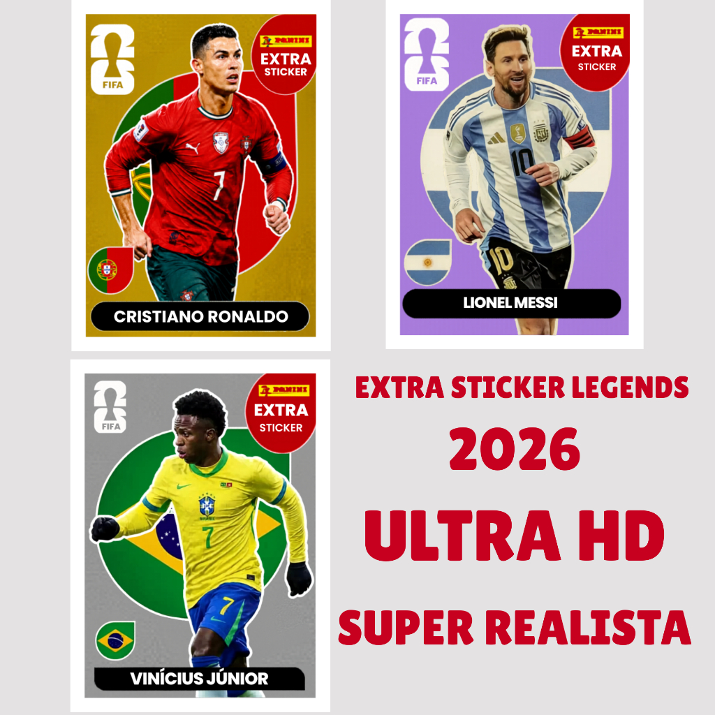 Figurinhas Legend Extra Sticker – COPA 2026 