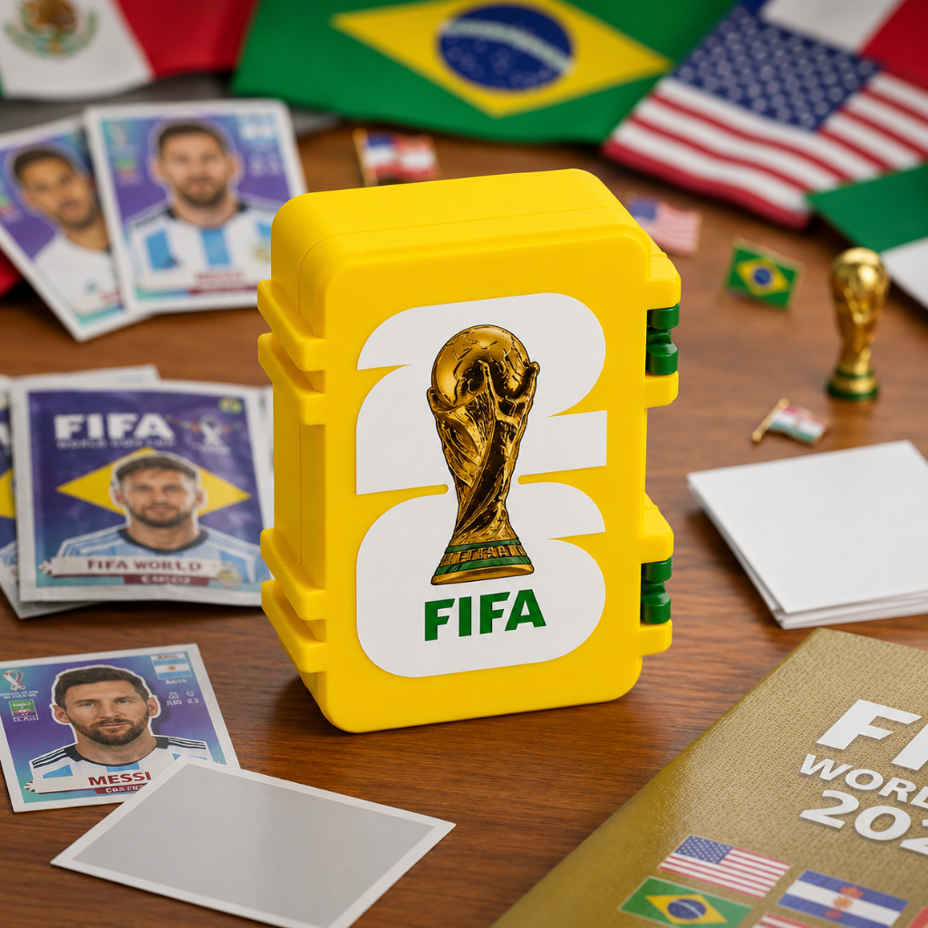 Porta Figurinha Duplo Copa do Mundo 2026 | Organiz