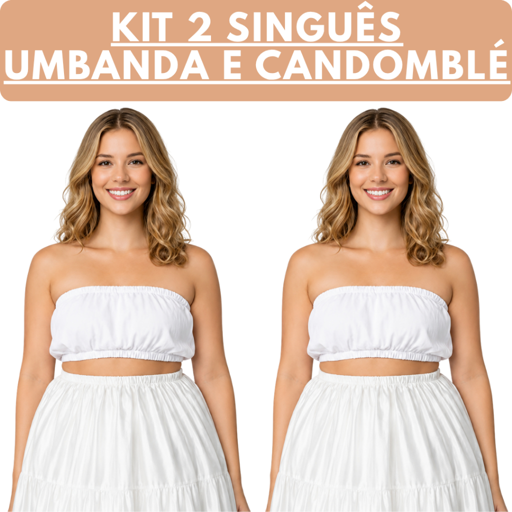 Kit 2 Singuê Bustiê Umbanda e Candomblé Premium