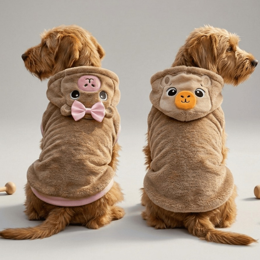 Fantasia Pet Capivara Fleece com Capuz | Roupa Cac
