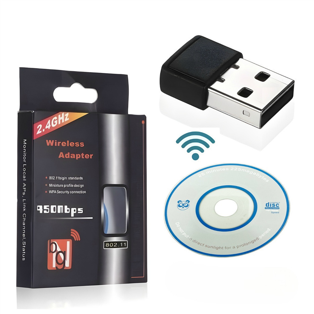 Adaptador WiFi USB 2.4GHz 950Mbps Mini Dongle Ante