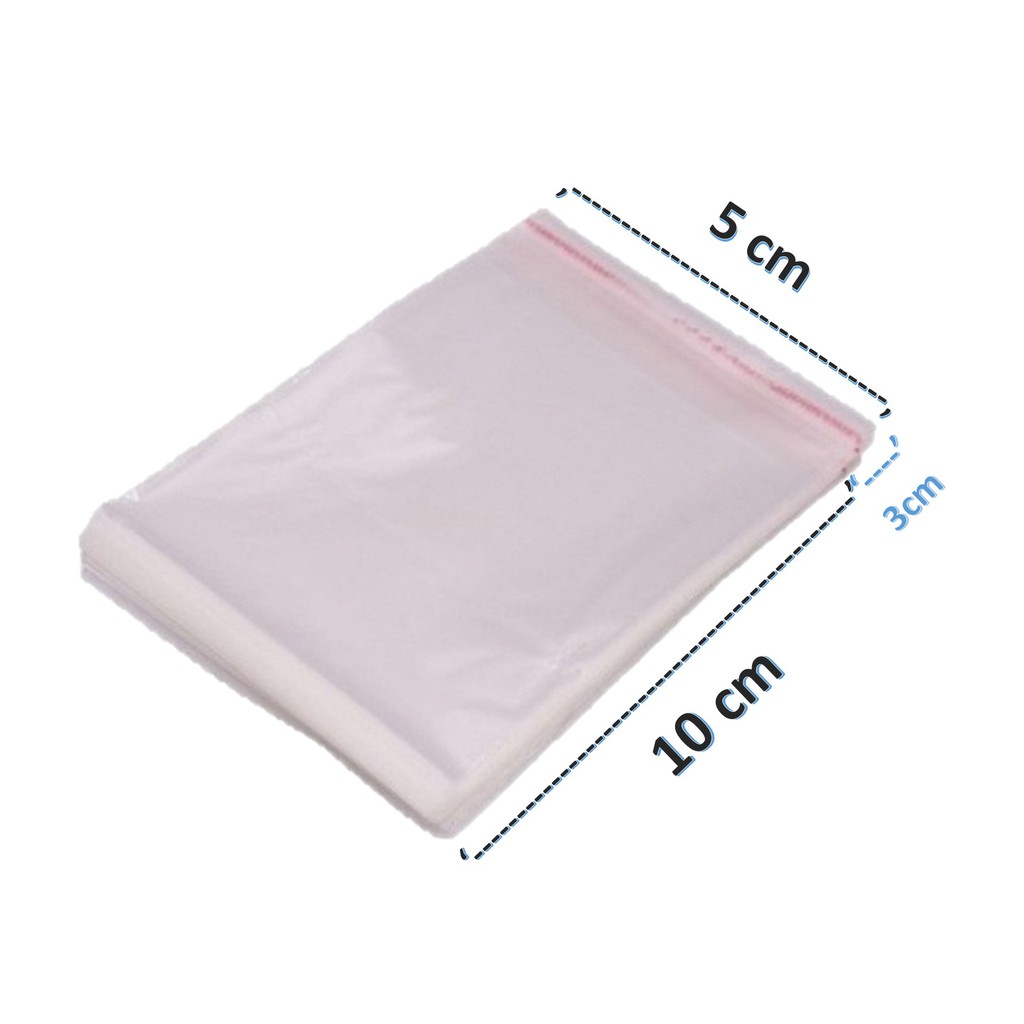 Saco Adesivado Plastico Transparente 5×10 C/1