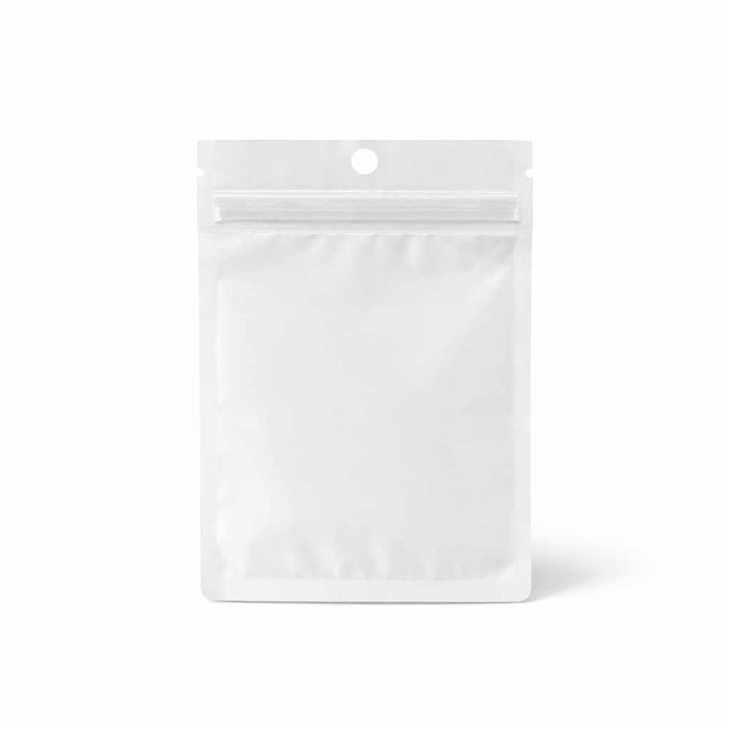 Saco Plástico 9×13 Fundo Branco Zip Furo Gan