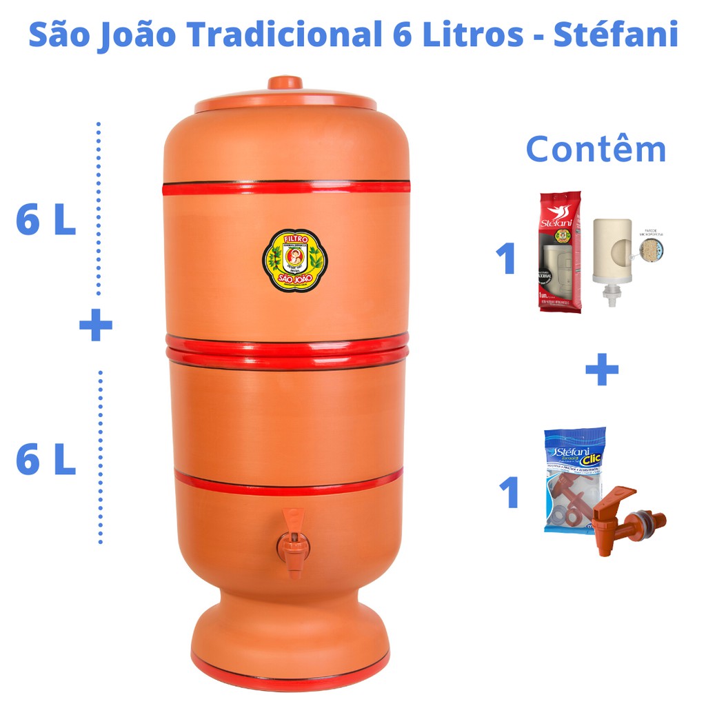 Filtro de Barro para Água São João Tradicional 