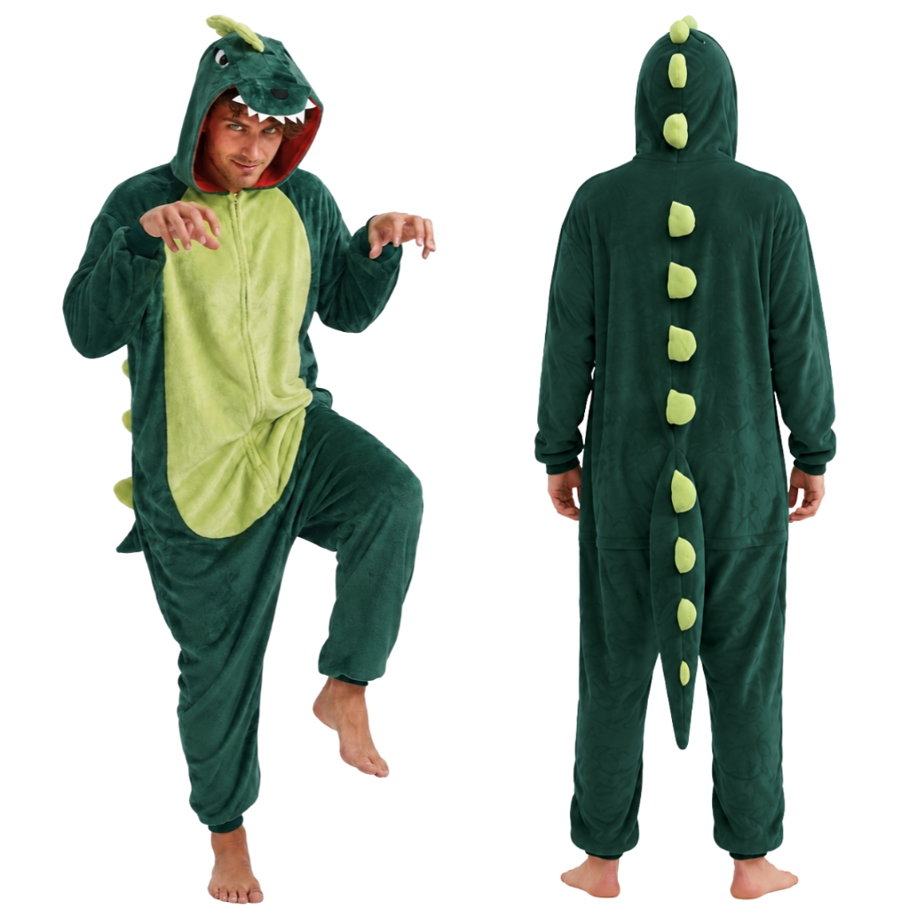 Pijama Macacão Adulto Dinossauro Kigurumi Cosplay