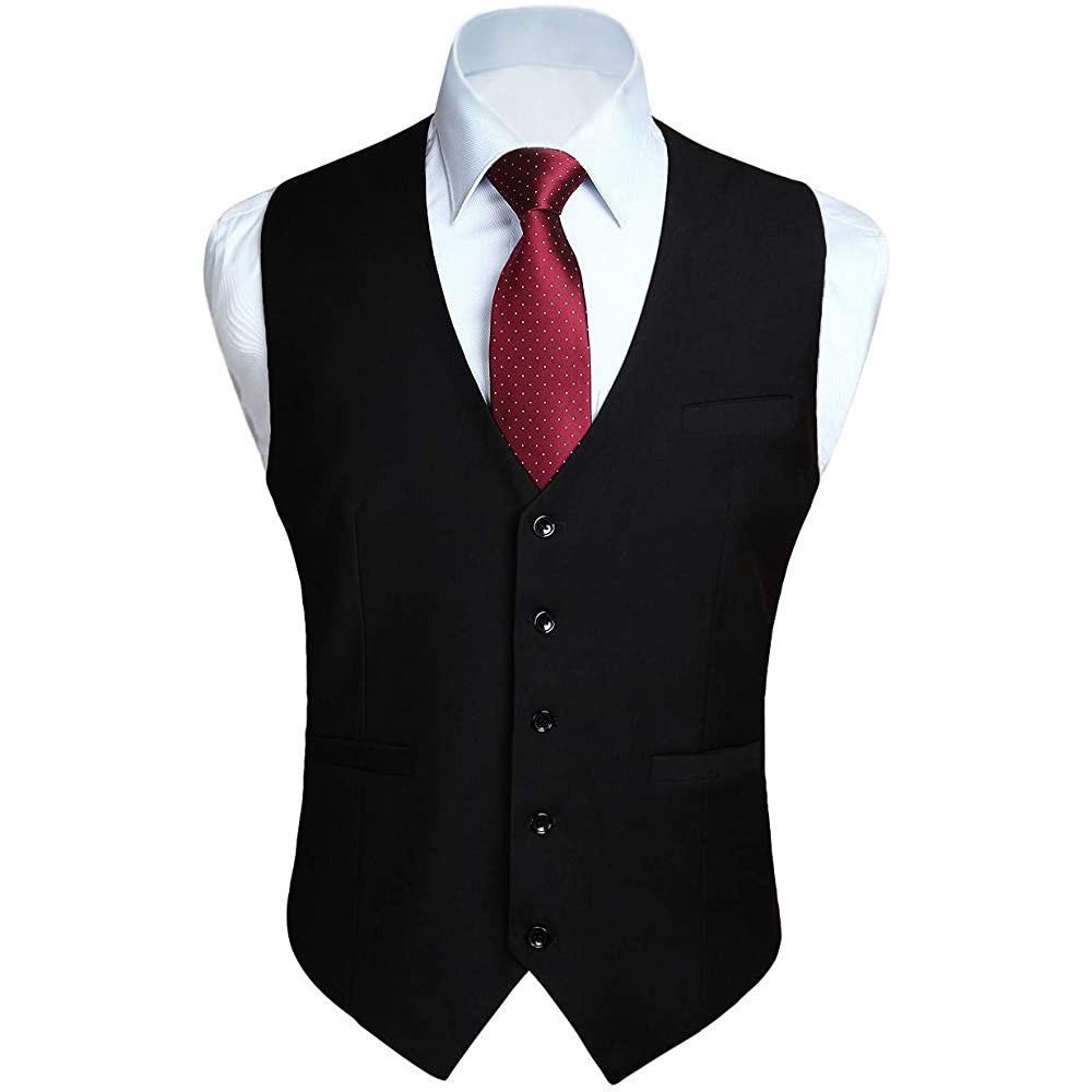 Colete Social Masculino Oxford 5 Botoes Com Regula