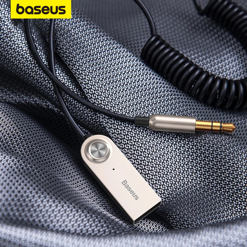 Baseus Receptor Sem Fio Bluetooth 5.0 Car Aux 3.5m