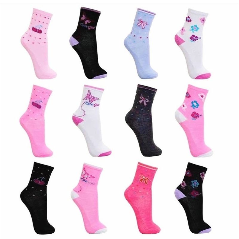 Kit 6/12/24 Pares de Meia Feminina Cano Alto Adult