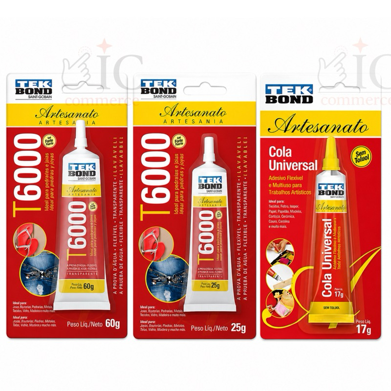 Adesivo Cola Para Artesanato T6000 ou Permanente T