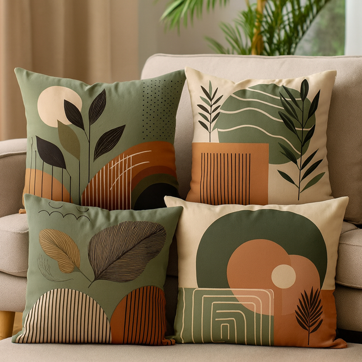 Kit 4 capas de almofadas decorativas 45×45