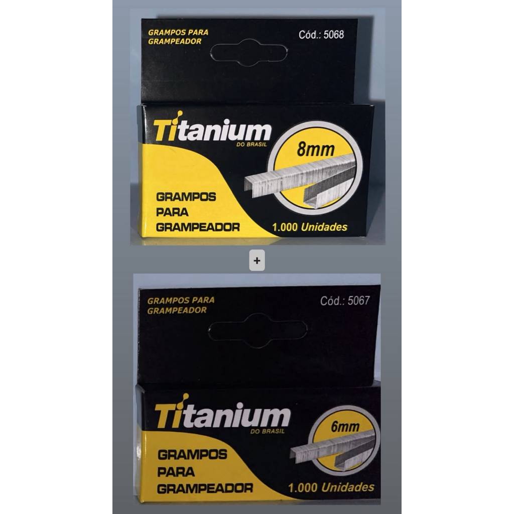Grampos Para Grampeador Tapeceiro 6mm Mais Grampos