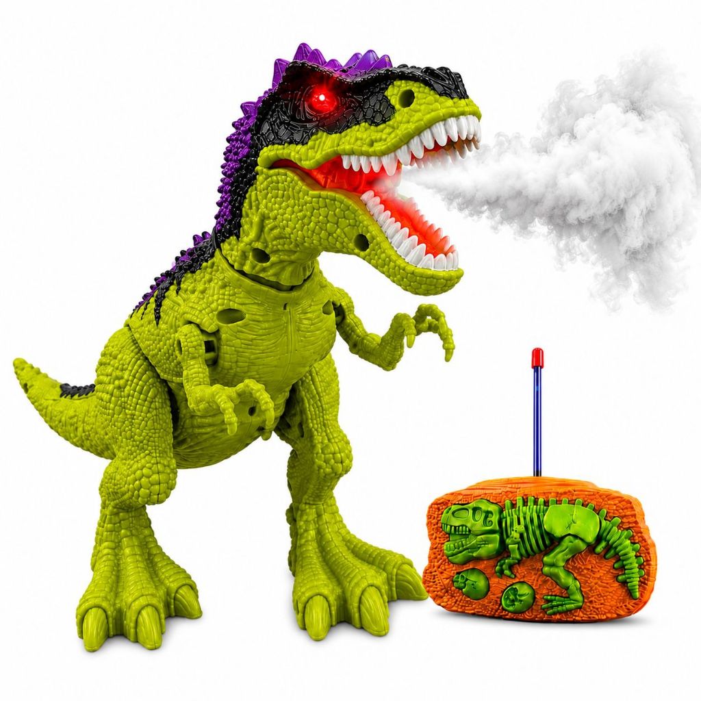 Brinquedo Dinossauro Controle Remoto Anda Solta Fu