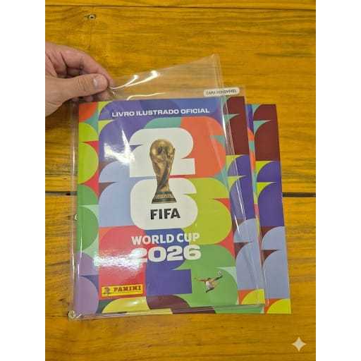 Capa Plástica Protetora Álbum Copa Do Mundo