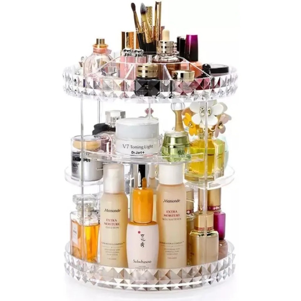 Organizador De Cosmético Maquiagem Acrílico Gira