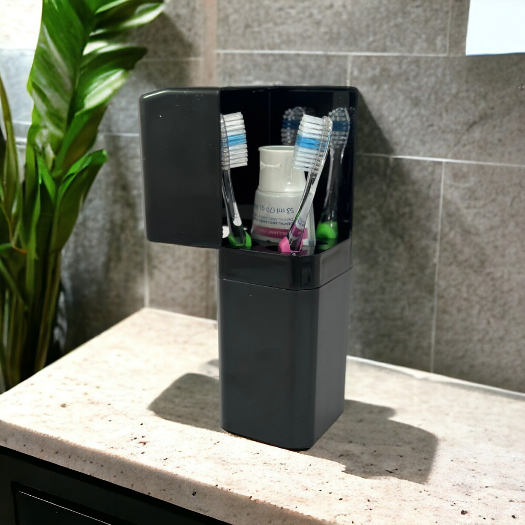Porta Escovas De Dente Organizador Auto Colante Ba