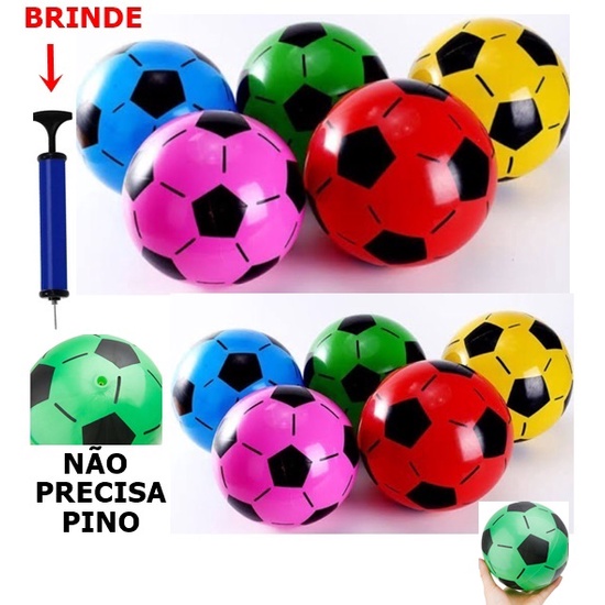 Bola Vinil Dente De Leite Futebol + Bomba Inflas-1
