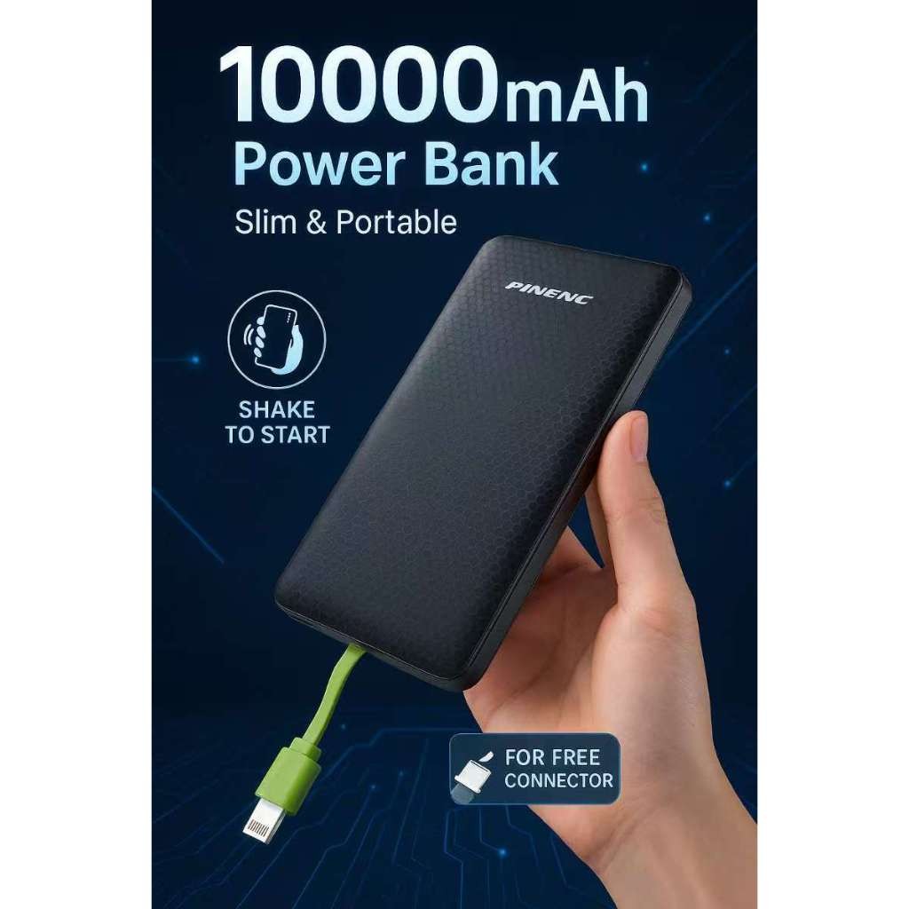 Carregador Portátil Power Bank 10.000mah,5000mah