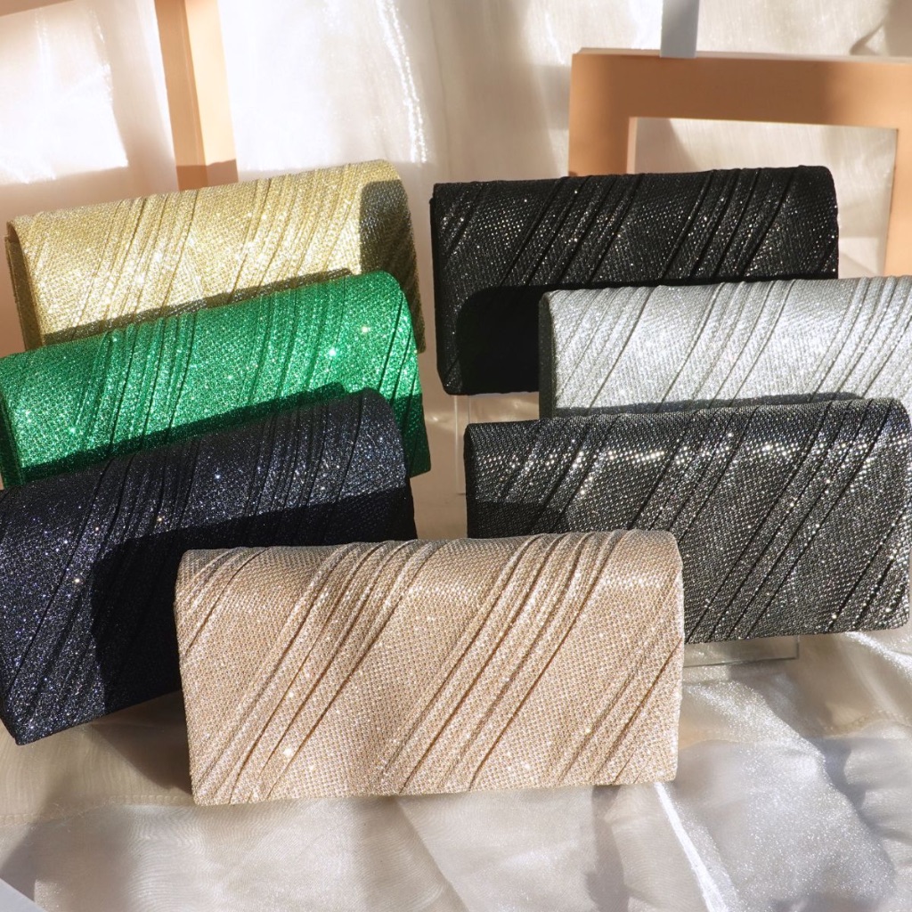 Bolsa Tiracolo / Carteira Feminina Com Glitter Par