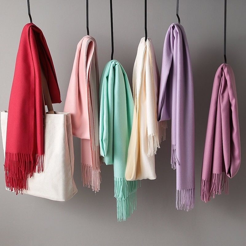 Cachecol Inverno Lenço Pashmina Xale Echarpe Femi