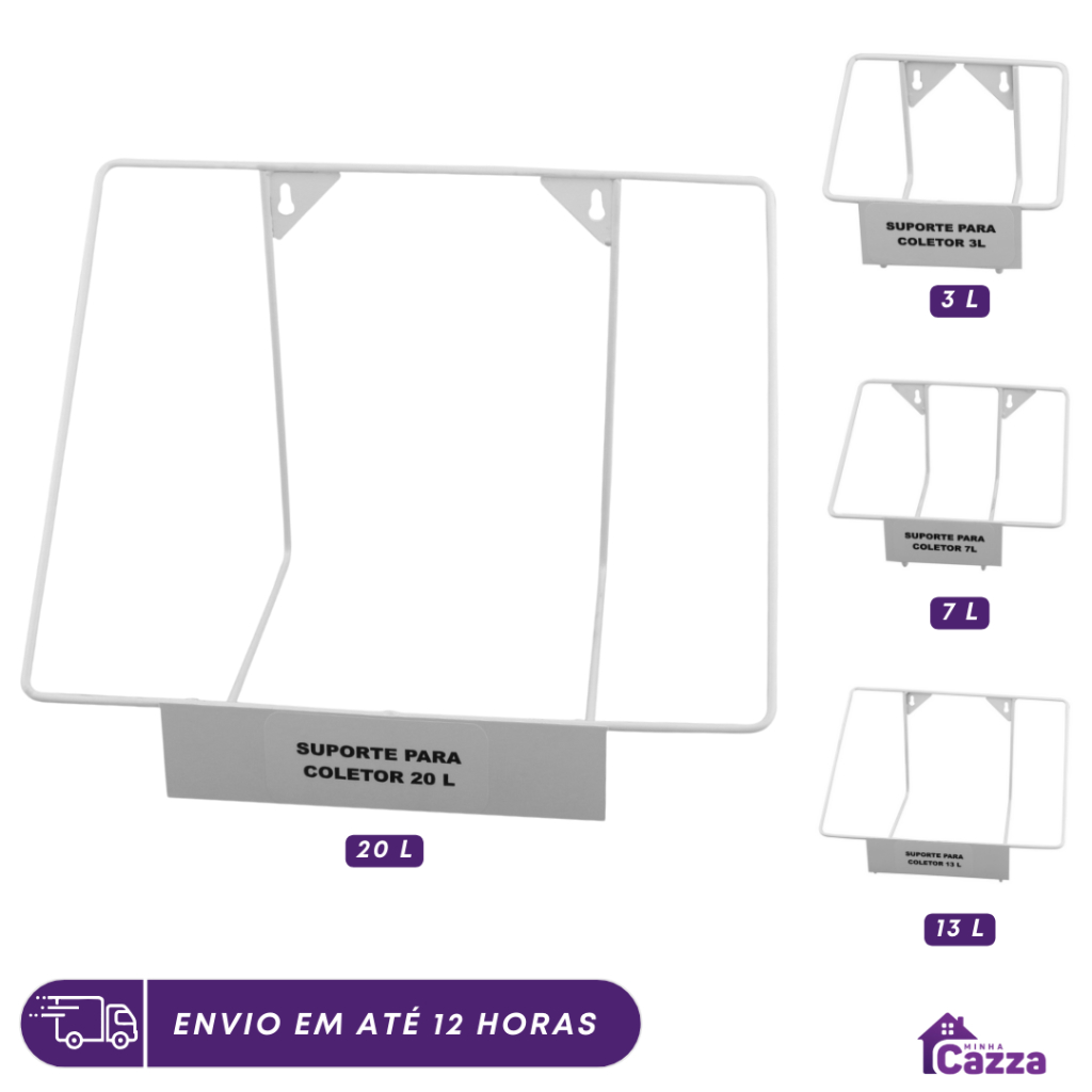 Suporte para Caixa Coletora 3L, 7L, 13L, 20L Mater