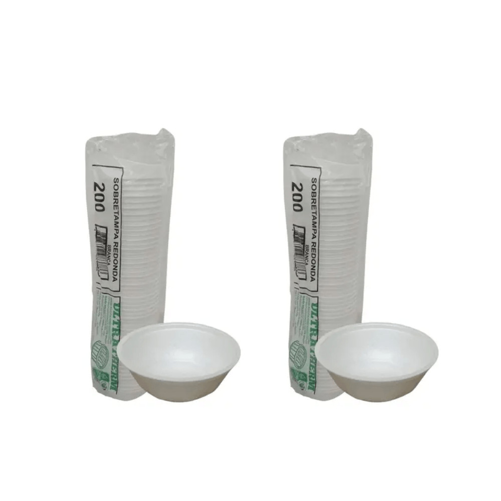 Kit 2 Pacotes de Pote de Isopor 200ml MR200 Ultrat