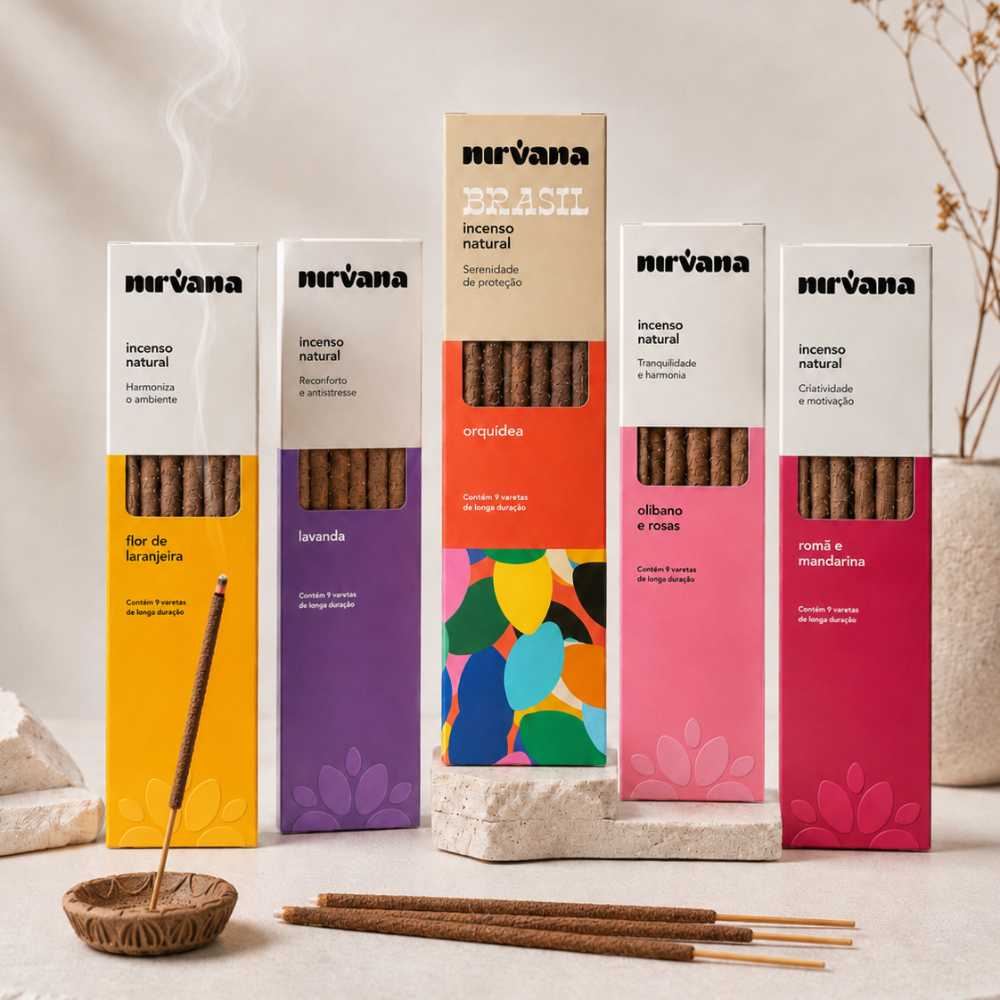 Incenso Natural Nirvana 100% Natural De Longa Dura