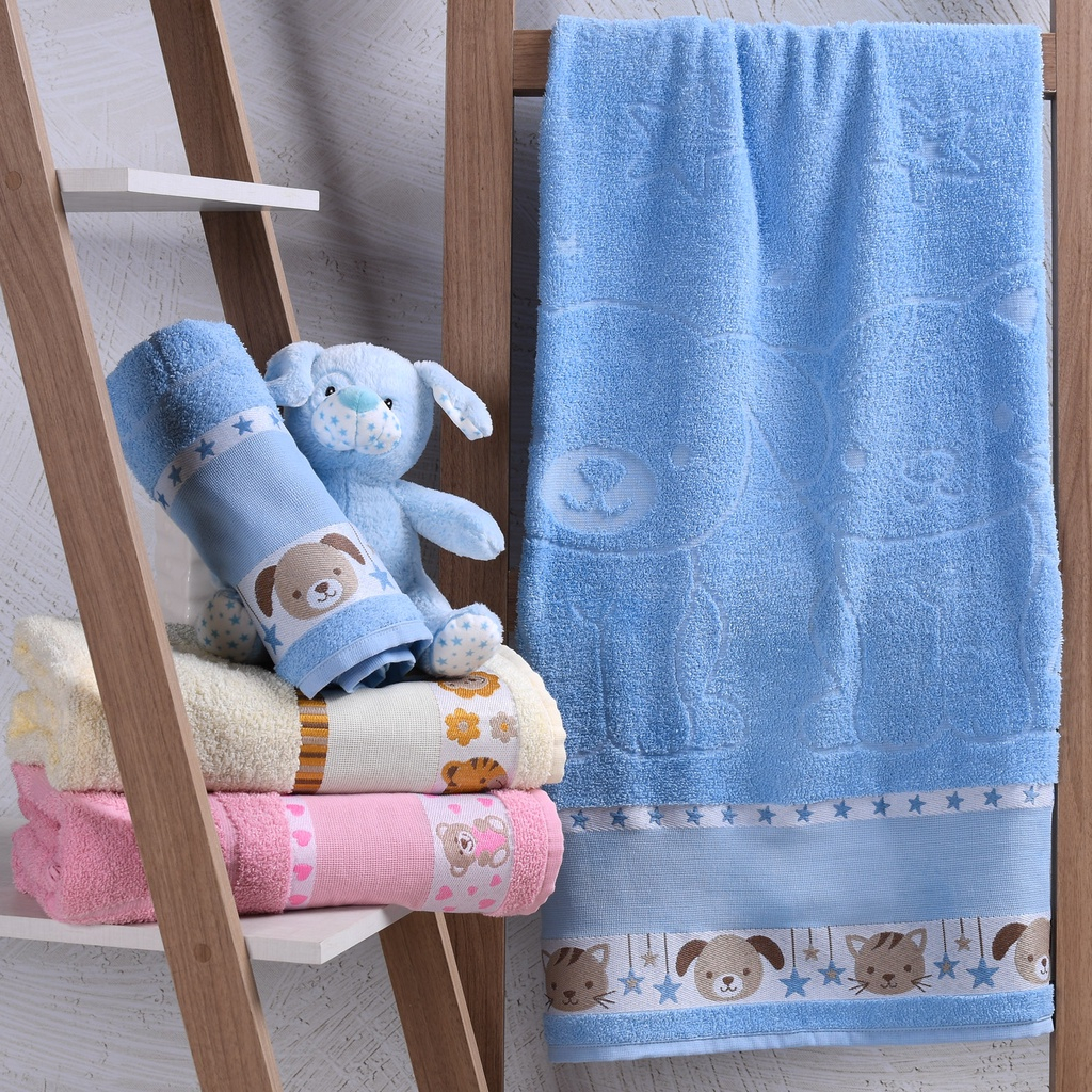 Toalhas de Banho Kids Infantil Para Bordar Ponto C