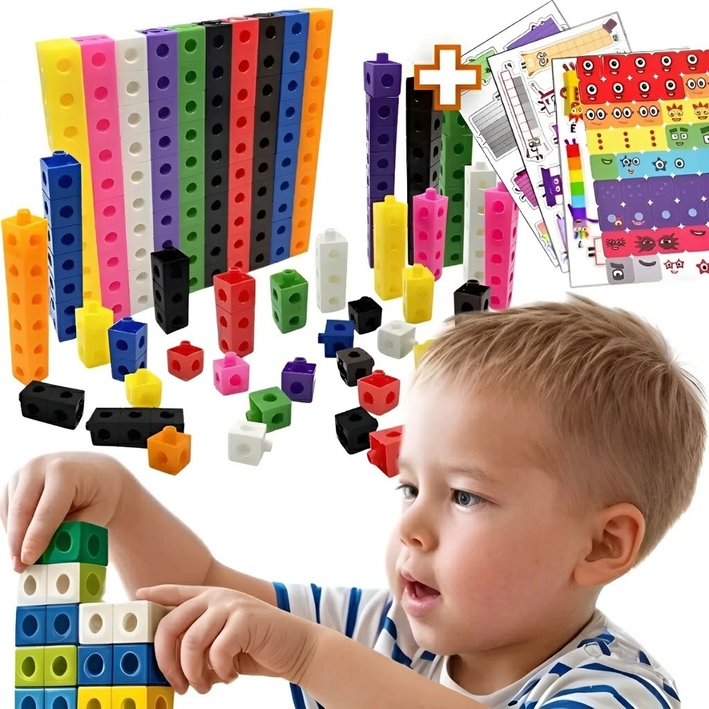 Brinquedo educativo Numberblocks Cubos Matemático
