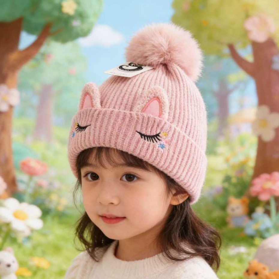 Gorro Touca Infantil Menino Menina Inverno Coelho 