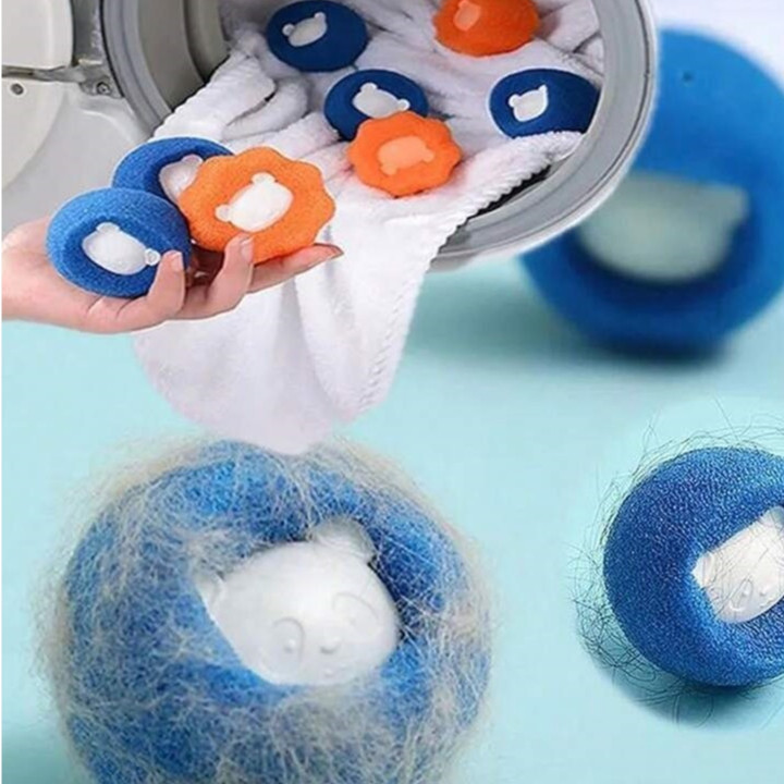 Kit Bolas Panda 6Cm Para Maquina De Lavar Roupa De
