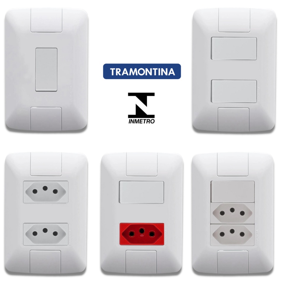 Conjunto interruptor simples , paralelo, tomada 10