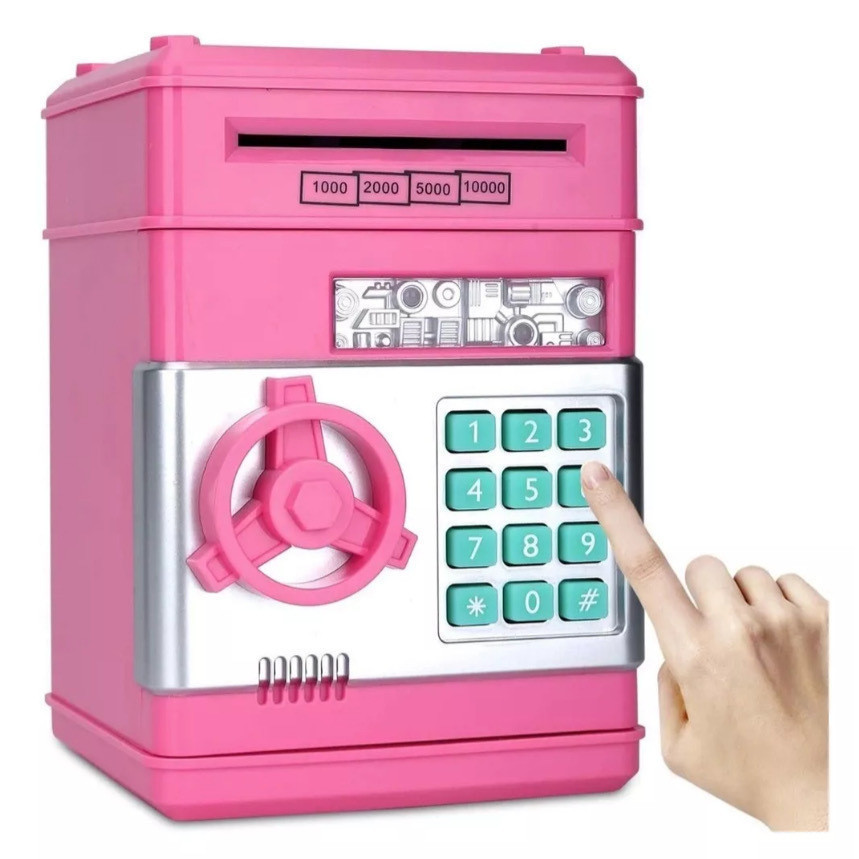 Cofre Digital Eletrônico Puxador Notas Moedas Aut