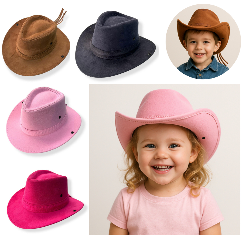 Chapéu Cowboy Festa Junina Infantil Camurça Ana 