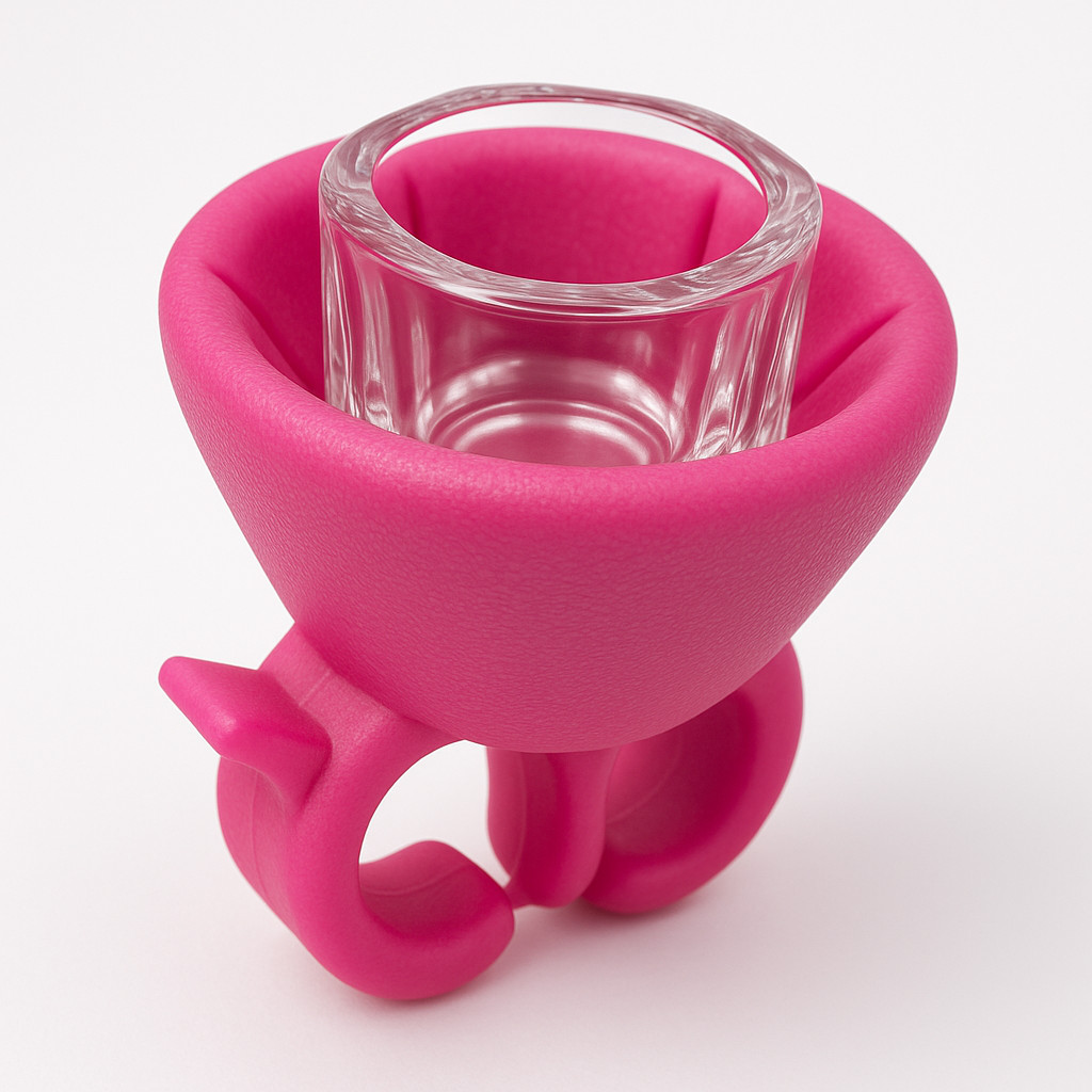 Porta Esmalte suporte silicone porta Dappen Manicu