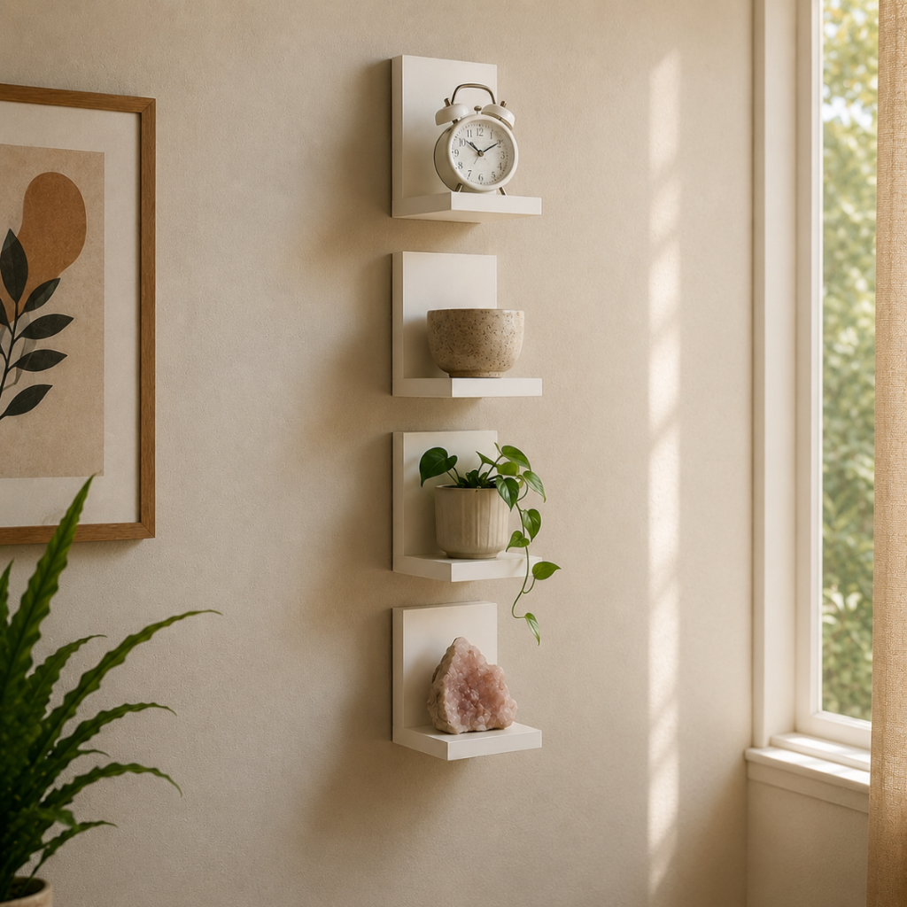 Prateleira em L Branca 15X10 cm MDF Para Decoraç�