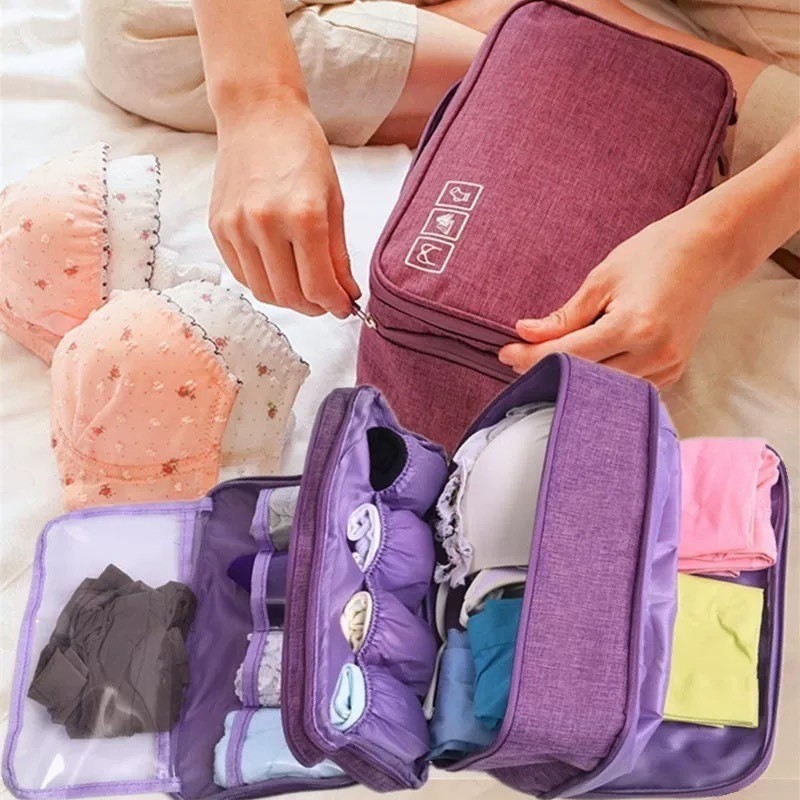 Bolsa portátil para armazenamento de roupas ínti