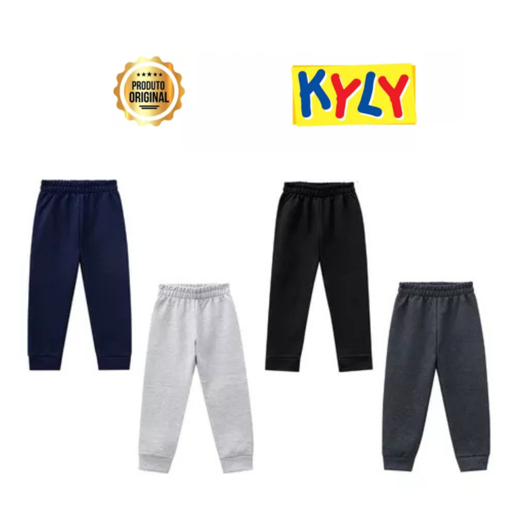 Kit 3 Calças Moletom Kyly / ELIAN Originais com P