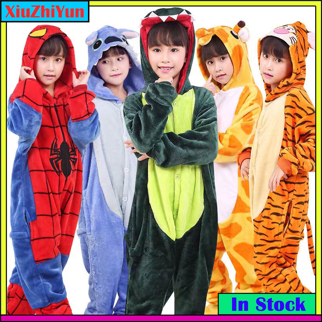 Meninas Meninos Inverno Homem-Aranha Dinossauro De
